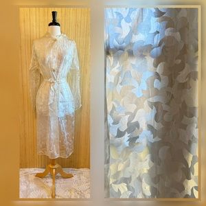 1960’s Clear Stain Glass Hooded Raincoat